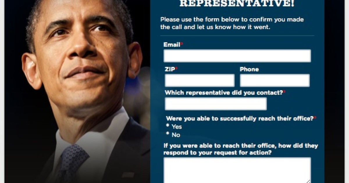 Obama Asks for Calls, then Money