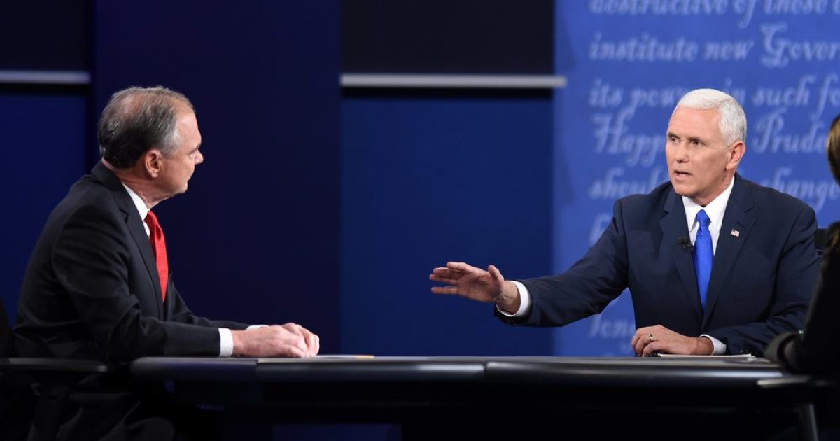 At VP Debate, Pence Was Cool While Kaine Was Trump