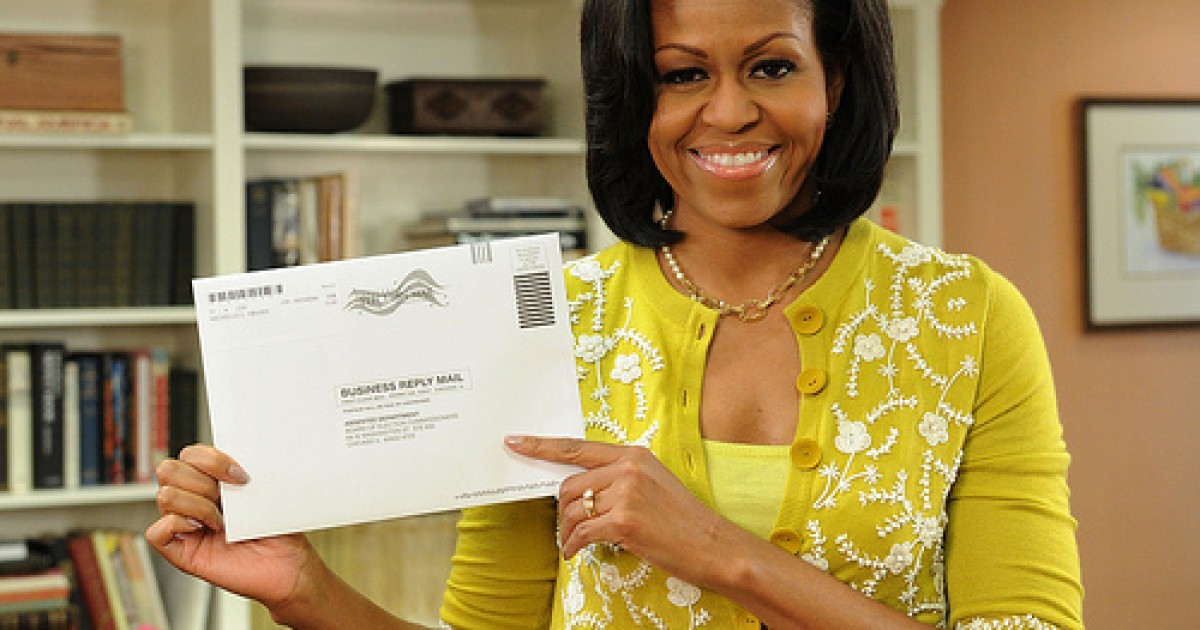 Michelle Obama Votes