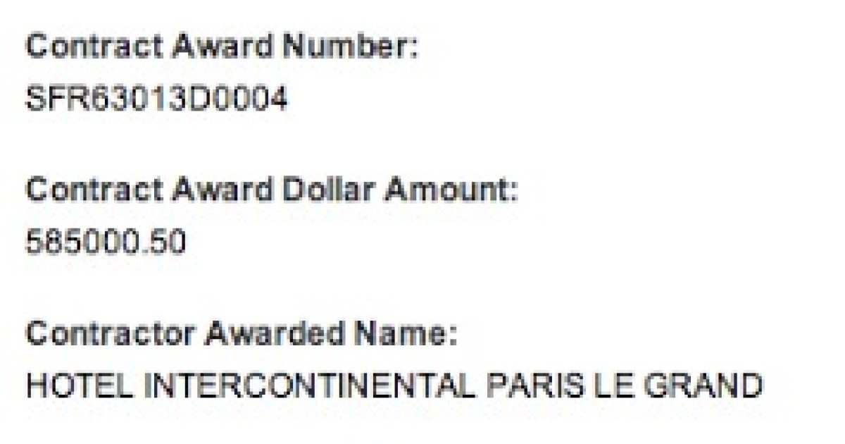 Biden's One-Night Paris Hotel Tab: $585,000.50