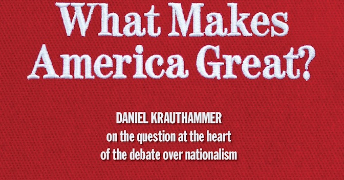 So, What Does Make America Great?