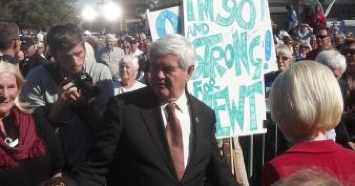 Gingrich Keeps Fighting in Florida