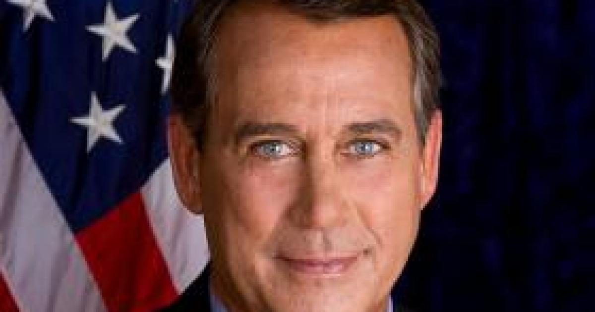 Speaker of the House John Boehner