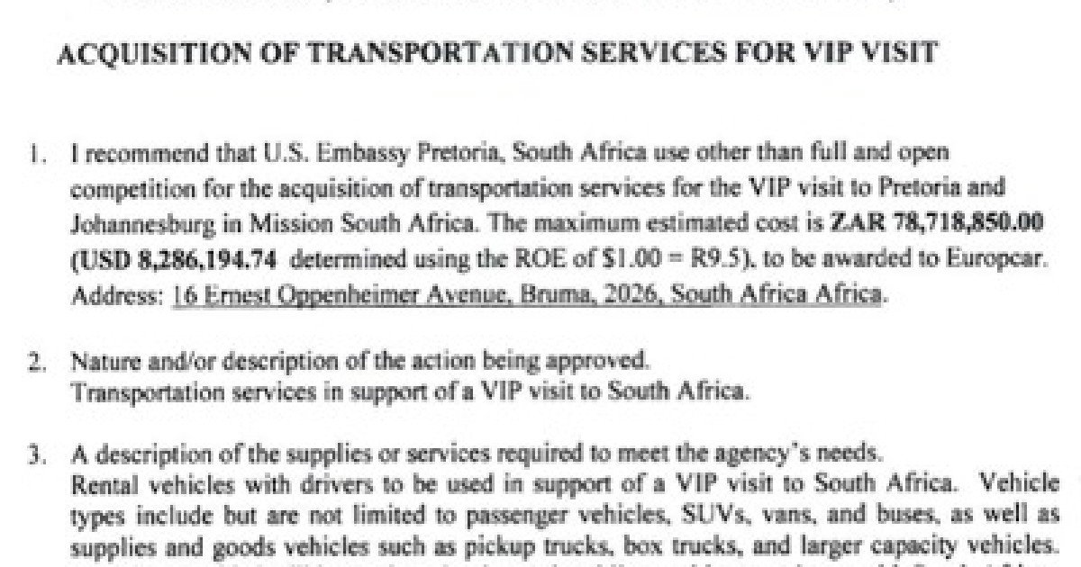 VIP Hotel and Vehicles for Mandela Funeral Trip More Than $11M