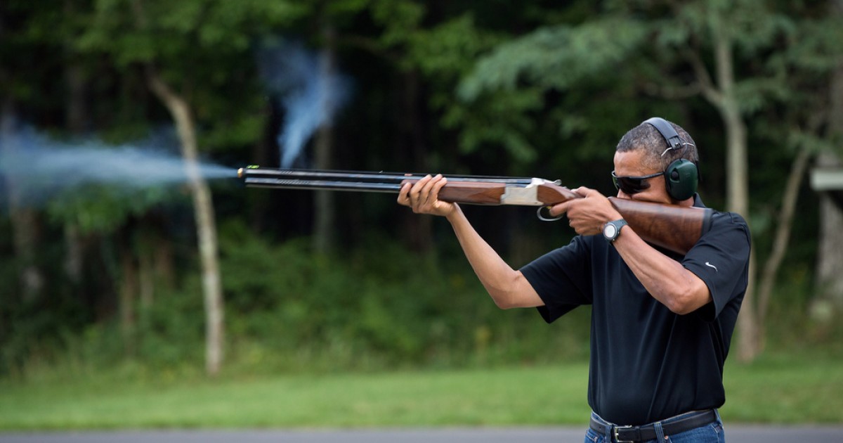 W.H. Releases Photo of Obama Shooting a Gun
