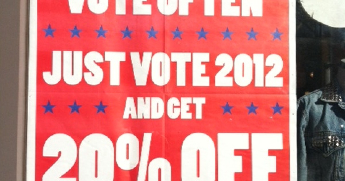 Urban Outfitters Encourages Customers to 'Vote Early, Vote Often'