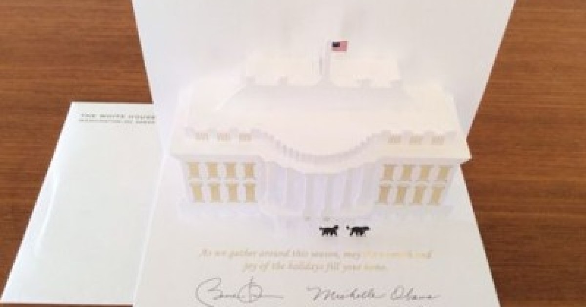 WH Holiday Cards Selling for $200 on eBay