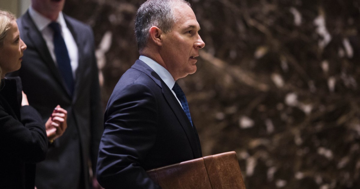 Trump's EPA Pick Spooks Liberals and the Environmental Lobby