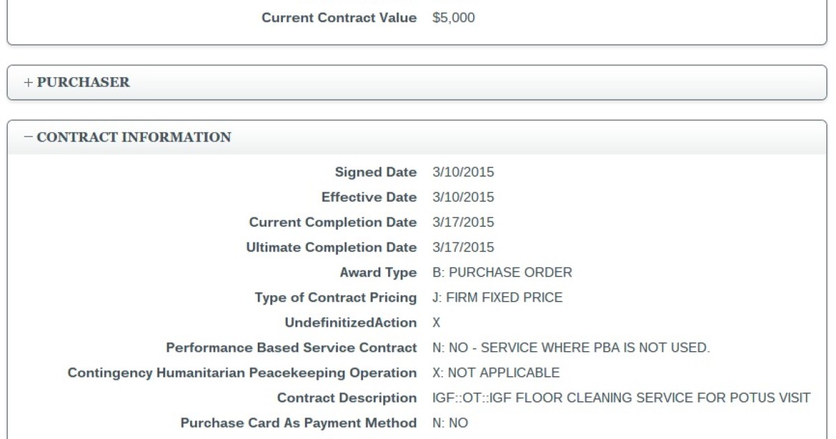 Veterans Affairs Spent $5K for 'Floor Cleaning' For Obama's Visit