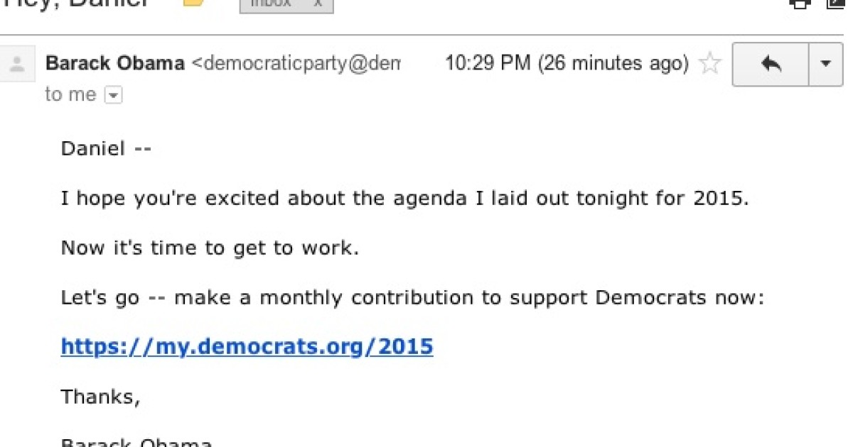 Obama Knocks 'Constant Fundraising,' Then Immediately Asks for Donations