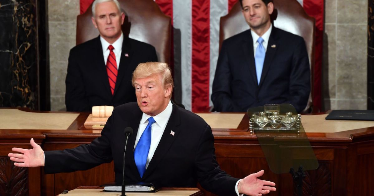 Trump Begins SOTU on an Optimistic Note