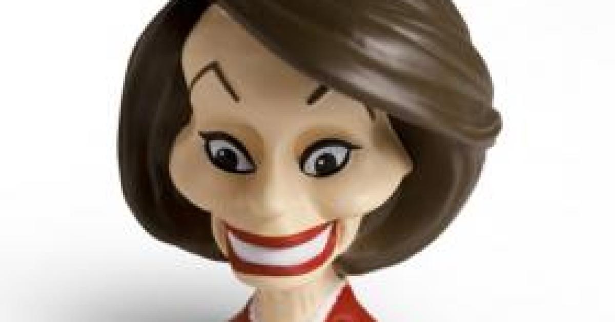 GOP Challenger Debates Pelosi Stress Head Doll