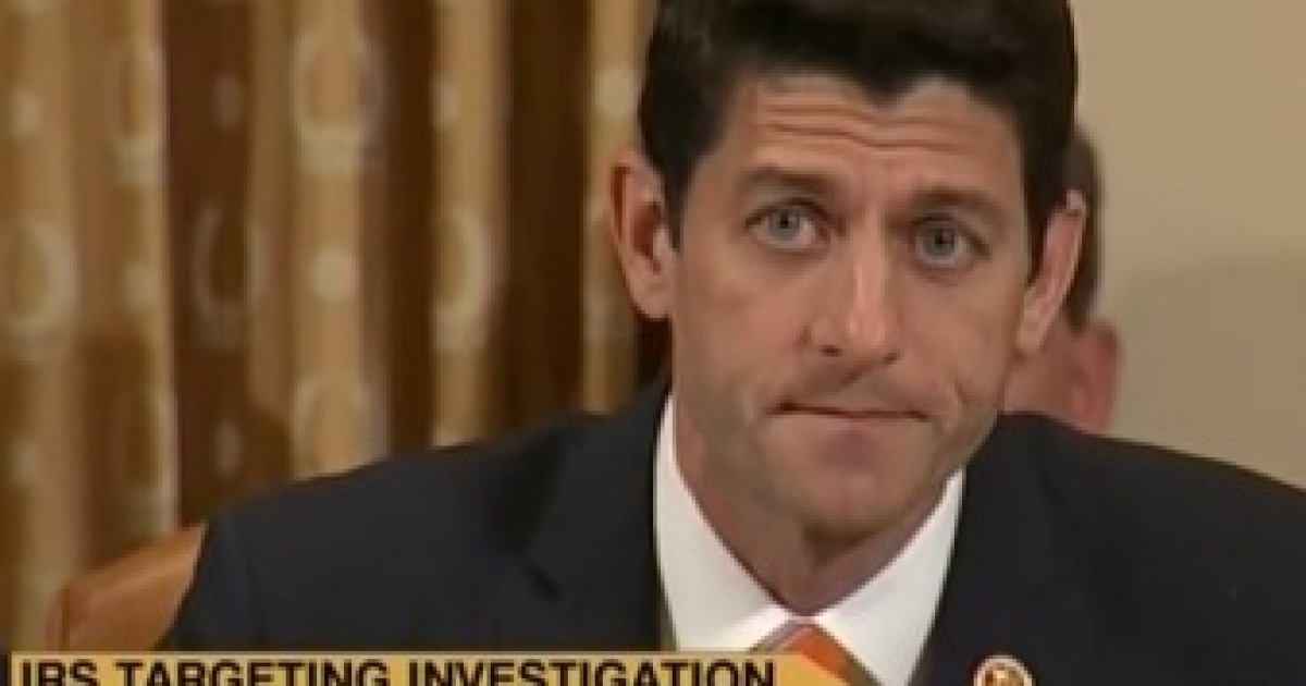 Paul Ryan to IRS: 'Nobody Believes You'