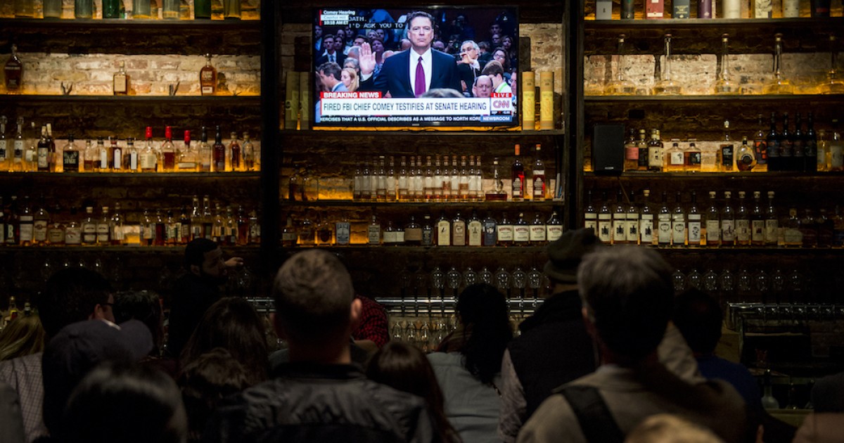 Scenes from the Comey Bar Crawl