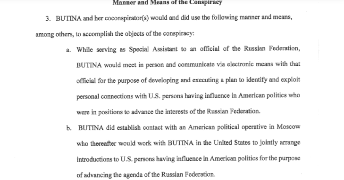 Behind the Indictment of Maria Butina