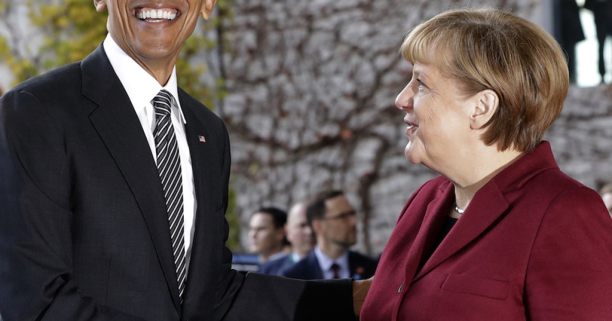 Obama, Merkel to Discuss 'Global' Engagement in Germany Before She Meets Trump There