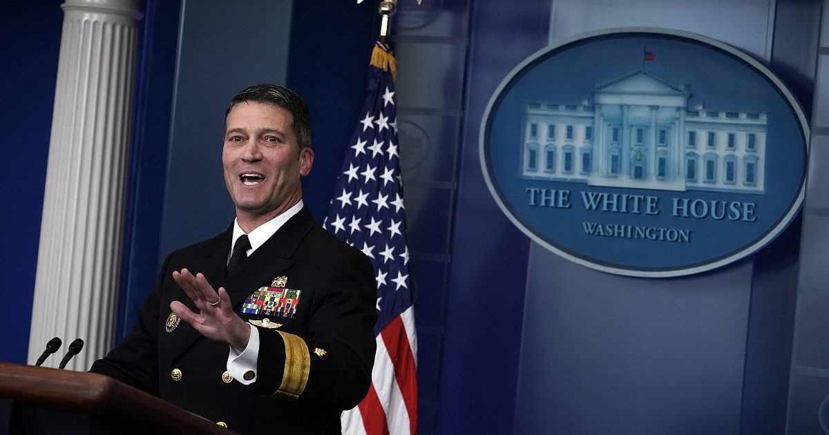 White House Watch: Trump's Ronny Jackson Problem