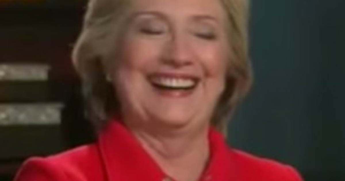 Hillary Laughs at Mention of FBI Investigation