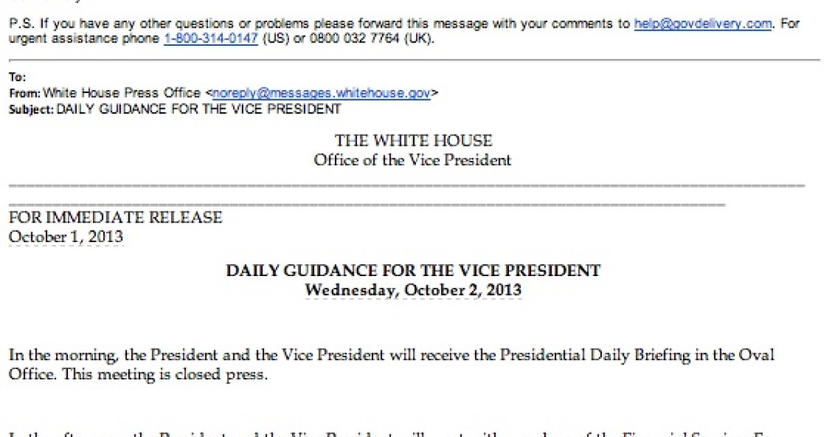 At Least Biden's Staff Is Still Working