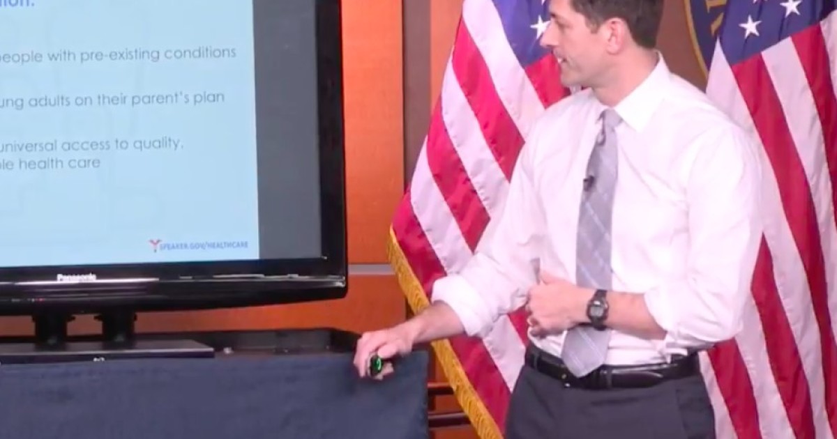 Paul Ryan Explains How Obamacare Incentivizes Healthy People Out of the Market