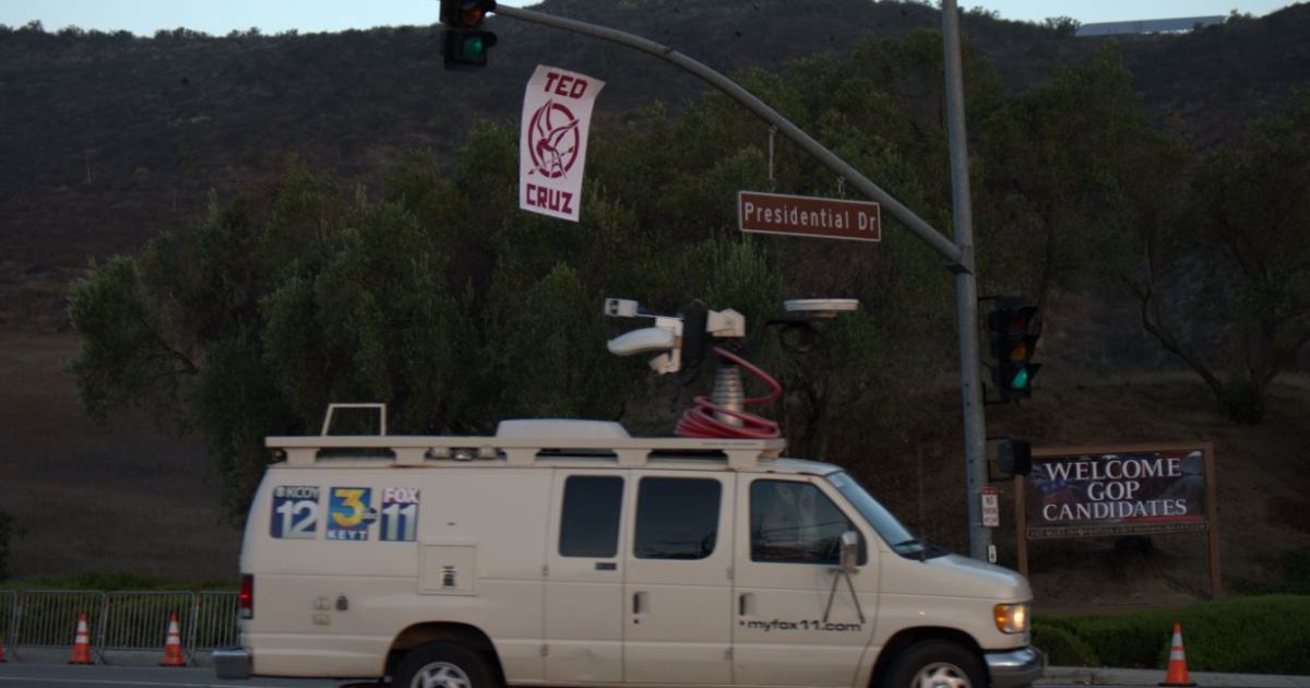 Ted Cruz Street Art Appears Outside GOP Debate Venue