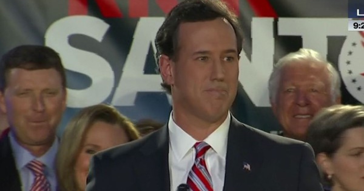 Santorum Speaks: 'Game On'