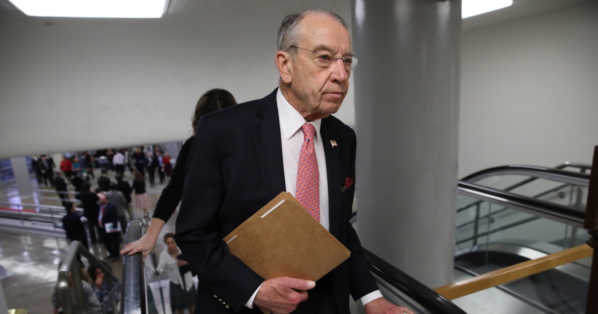 Grassley Fires Back at Requests From Ford's Lawyers