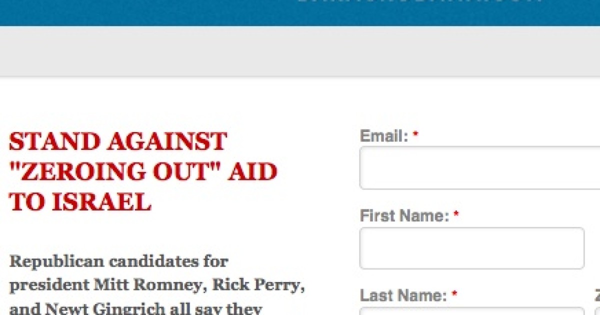 False Advertising: Obama Campaign Asks for Money on 'Dishonest Israel Ads'