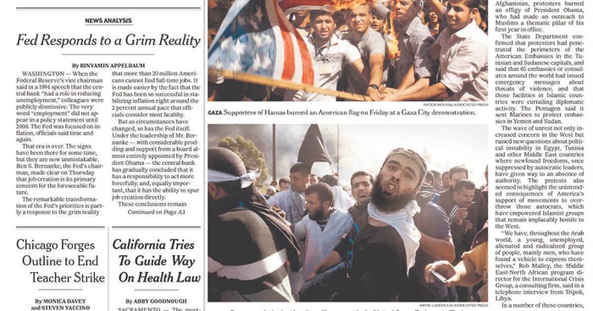 Even Media Isn't Buying White House's Explanation for Middle East Mobs